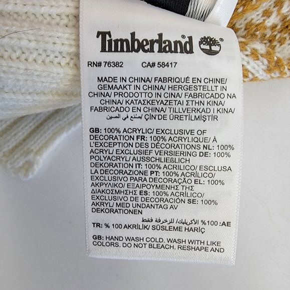 Timberland Plaid Scarf Color: Wheat Plaid NWT - Picture 11 of 15